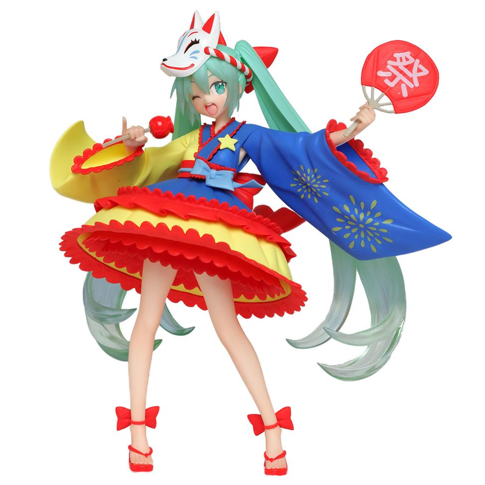 Аниме Хацунэ Мику мультфильм милый Kawaii виртуальный певец манга статуя статуэтки ПВХ фигурка Коллекционная модель игрушка декор торта