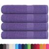 VidaXL Sauna Towels 4 Pcs Purple 80x200 Cm 360 G/m² 100% Cotton, Towel, Bath Towel, Cotton Towel 136888