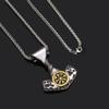 Viking Jewelry Trendy Stainless Steel Compass Rune Hammer Pendant Gold Plated Cross Border Orchid Link Necklace Unisex Fashion