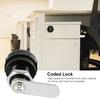 2pcs 3-Digit Zinc Alloy Mechanical Password Lock for Cabinet Wardrobe Mail Box Black20mm/0.79in