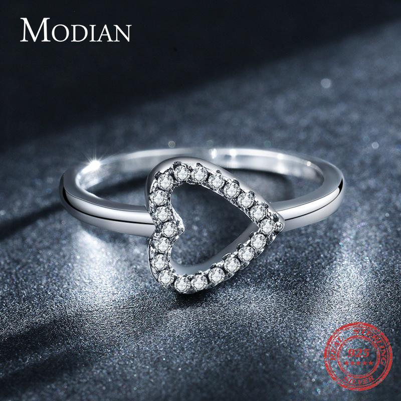 Real  Tone Calssic Classic Vintage Heart Finger Rings Basic Minimalist Collocation Women Fine Jewlery Exquisite Craftsmanship