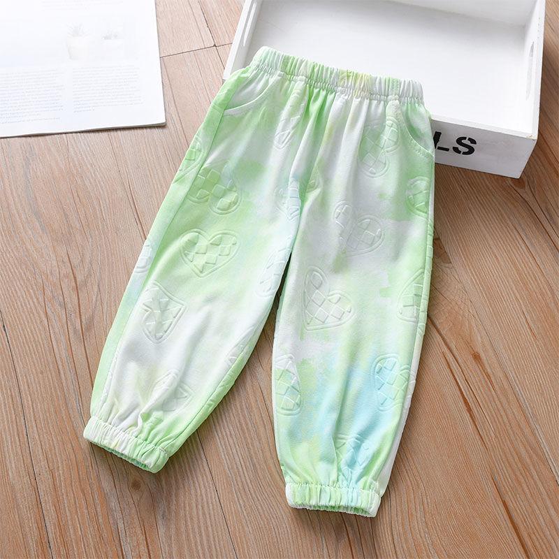 Children's Fashion Pants Girls' Summer Clothes Princess Baby Casual Cropped Pants Thin Design for Summer