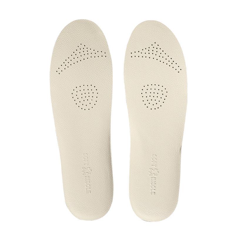 Pravá kůže Tlumící prodyšná pánská vložka do bot: Silná, protiskluzová, proti zápachu, absorbující pot, hovězí kůže s latexem pro sportovní pohodlí.