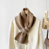 Winter scarf women's autumn and winter new cross small scarf small scarf solid color warm scarf