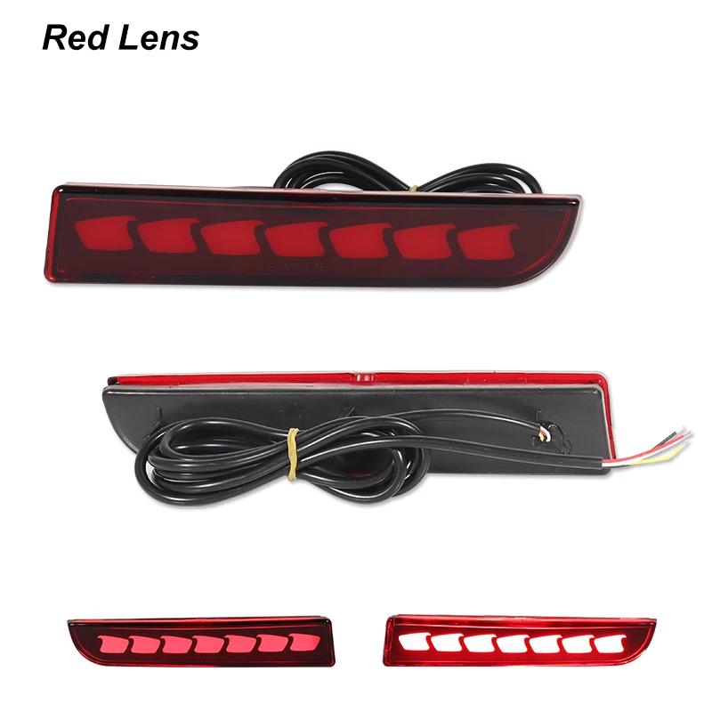 LED Bumper Reflector Lights For Mitsubishi Lancer Evo Evolution ASX Outlander Sport RVR Dynamic Turn Signal Rear Tail Brake Lamp