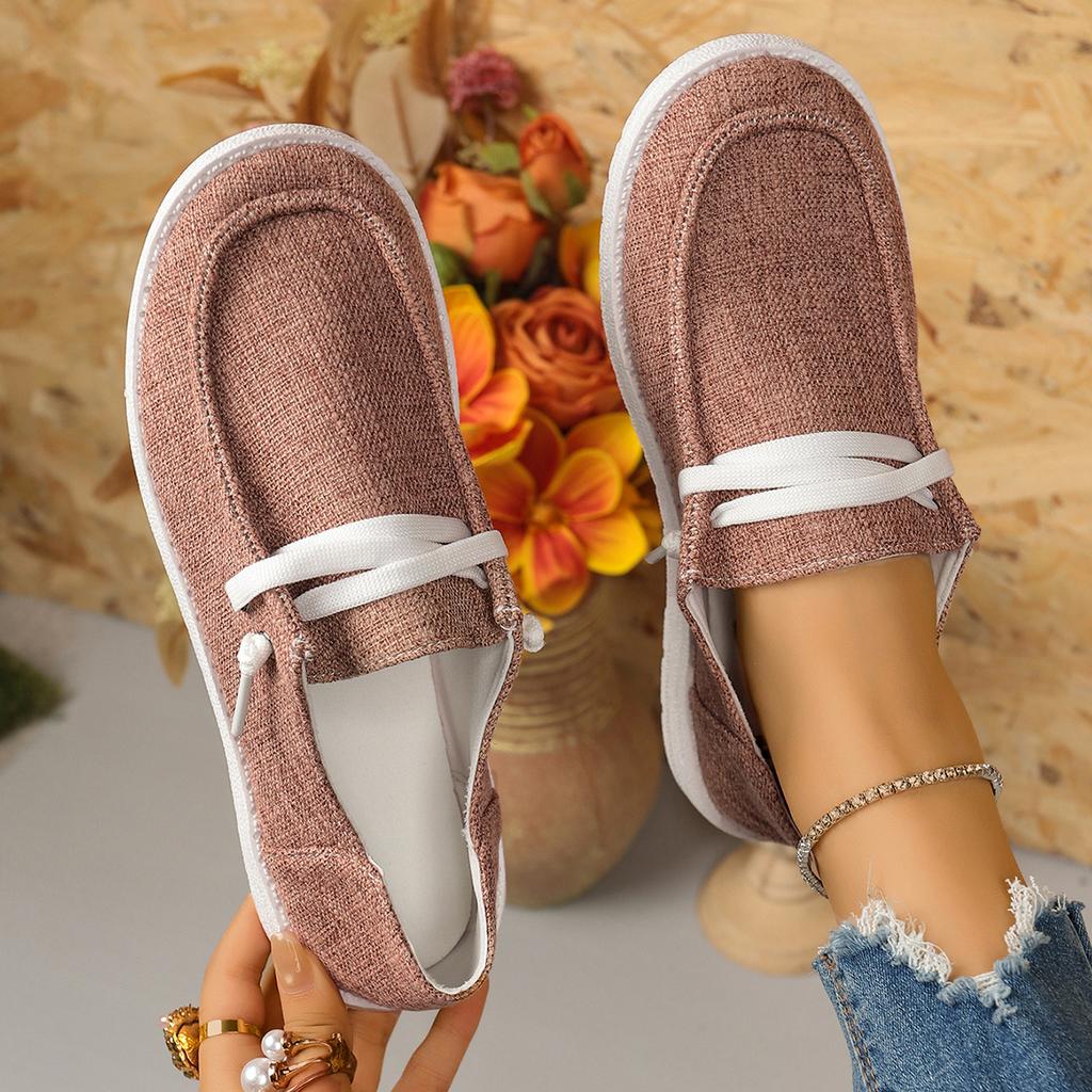 Fashion Women Flats Autumn New Casual Comfortable Flat Shoes for Women Solid Lace-up Loafers  Fashion Sports Shoes Zapatos De Mujer