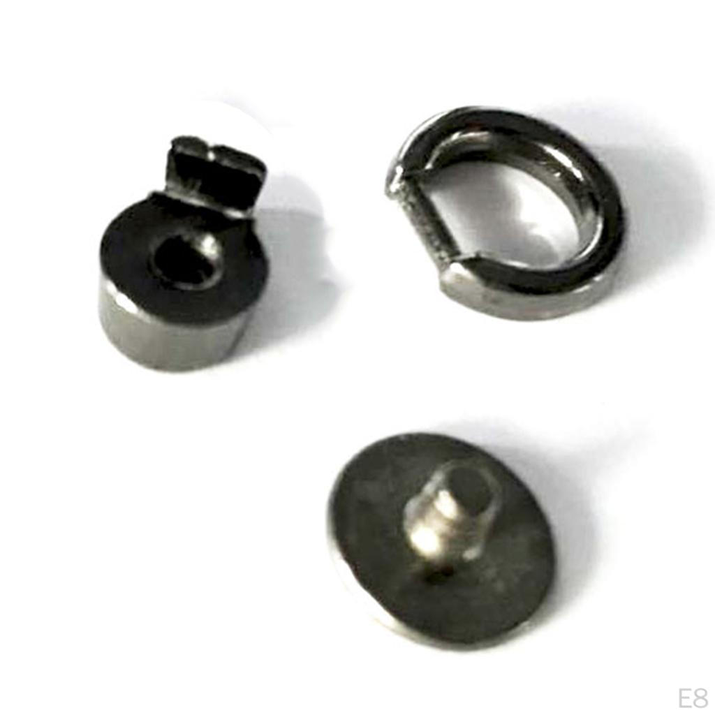 10 Pieces Rivet Back Screw Stud Connector for Wallet Chain Hardware
