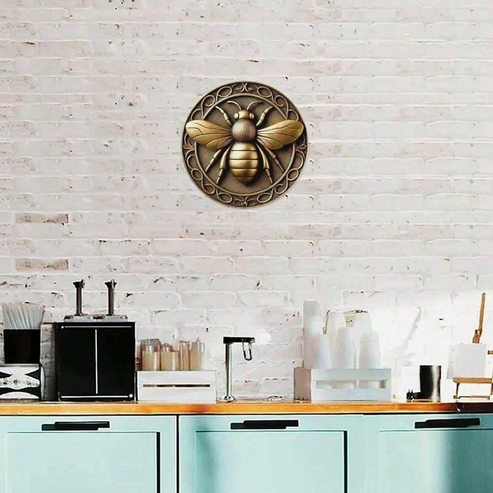 Vintage Bee Metal Wall Art Garden Kitchen Bar Decor Gift