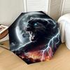 Black Panther Moonlit Storm Umbrella: Automatic Opening & Closing, Outdoor Travel Accessory, Lightweight and Durable