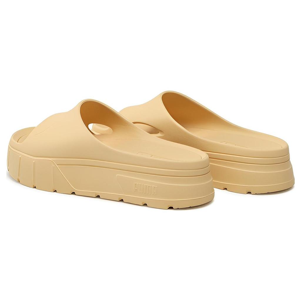 New PUMA Mayze Stack Injex Sandal 'Light Straw' Women's 389454-03