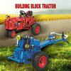 City Classic Tractor Old Fashioned Mașină Bloc de Construcție Tractor Mers Pe Jos Camion Cărămidă Jucării DIY pentru Copii Băieți