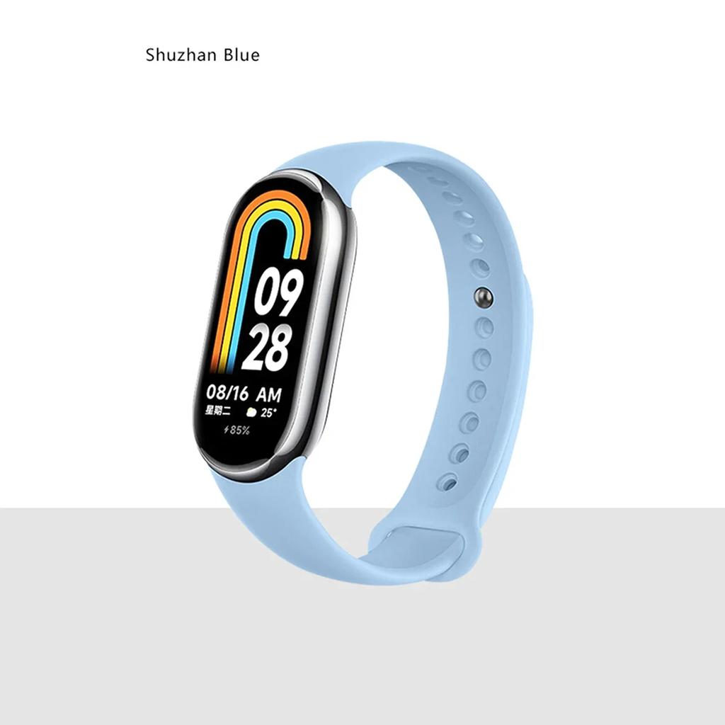Silikonrem för Xiaomi Mi band 8-8 NFC Sportbälte utbyte miband8 Armband vattentätt smart band 8 klockband Tillbehör