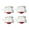 4PCS with Brake Furniture Casters Wheels Wear-resistant Stablize Universal Wheel Mute Self Adhesive Pulley Base