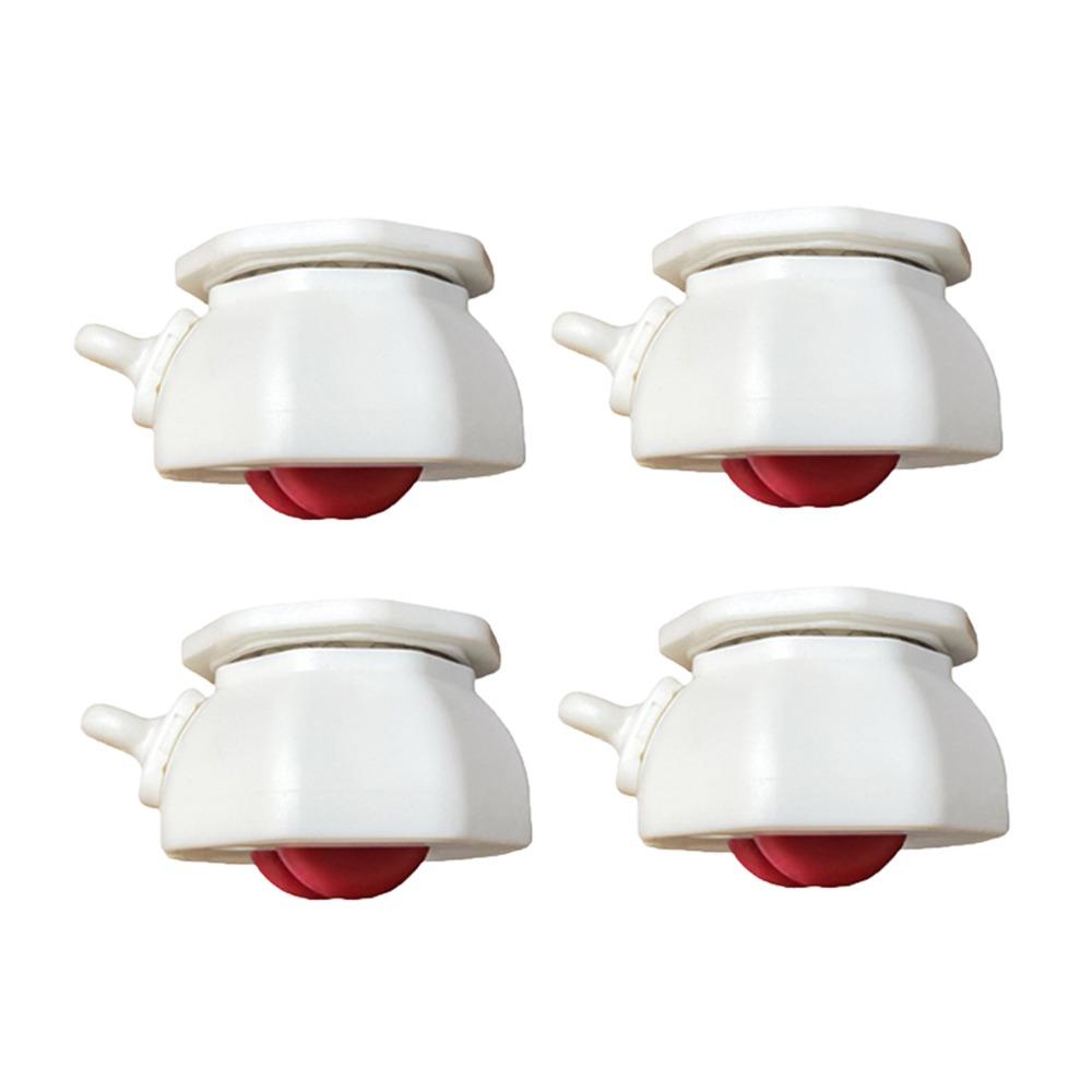 

4PCS with Brake Furniture Casters Wheels Wear-resistant Mute Universal Wheel Stablize Self Adhesive Pulley Base
