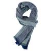Spring and Summer Thin Stripe Scarf Soft Contrast Color Weaving Wrinkled Vintage Shawls Scarf for Men