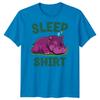 Sleep Shirt Hippo Unisexs T Shirt Cartoon Animal
