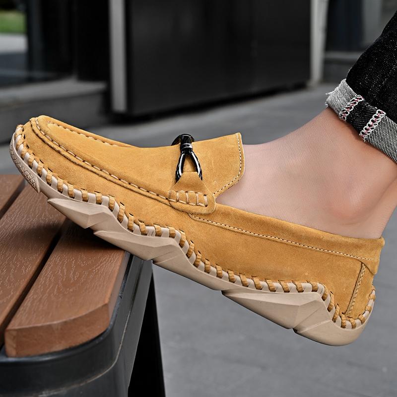 Men's Penny Loafers Moccasin Driving Shoes Slip On Flats Boat Shoes