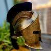 King Leonidas Spartan Helmet: 300 Movie Replica, Medieval Battle Edition