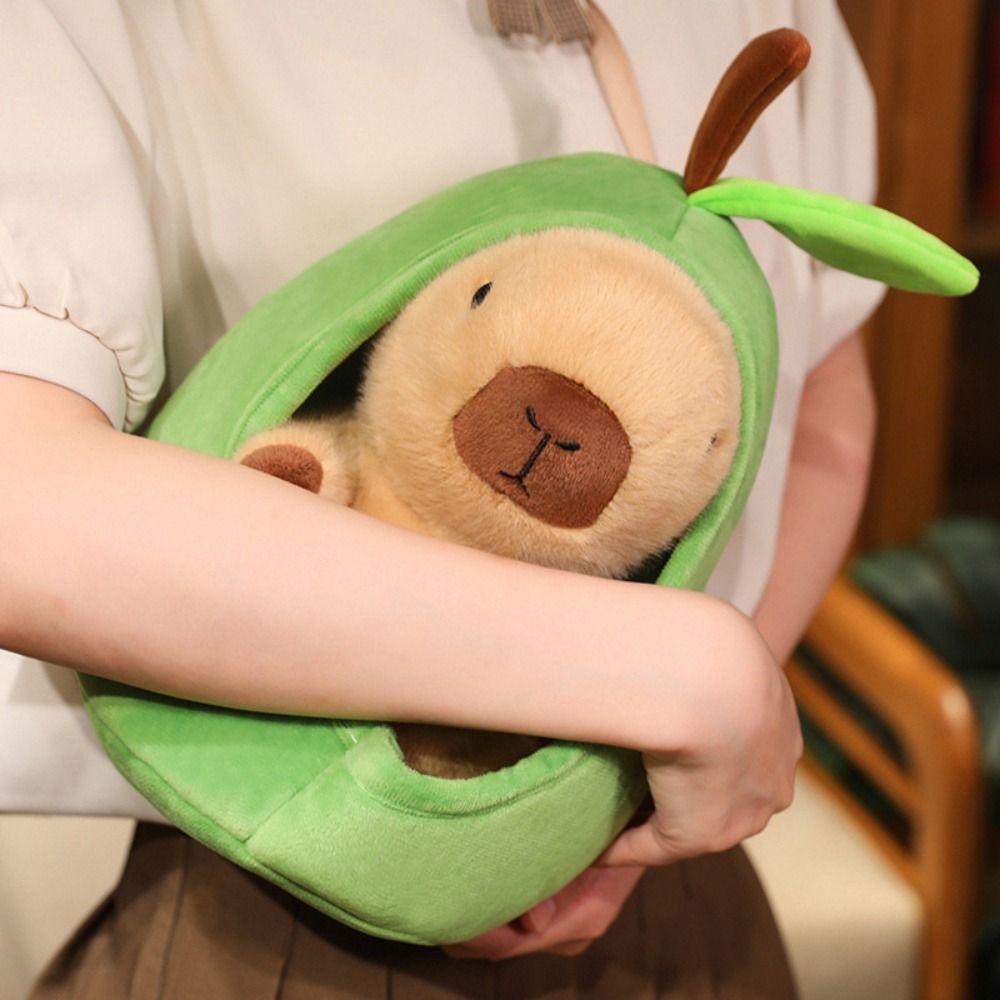 Animals Avocado Capybara Plush Toy Simulation Capybara Capybara