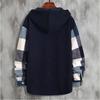 2023 Men's Hooded Plaid Long Sleeve Thickened Shirt - Cold Resistant Autumn Wear