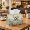 1pc Whimsical Teacup Pets Tissue Box - Pastel Daisy Cute Design Napkin Storage Box, Suitable for Rolls/facial Tissues/single Sheets, Multi-functional 