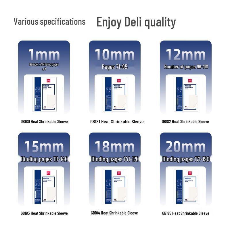 Deli GB180 A4 Hot Melt Binding Covers CN plug (adapter included)