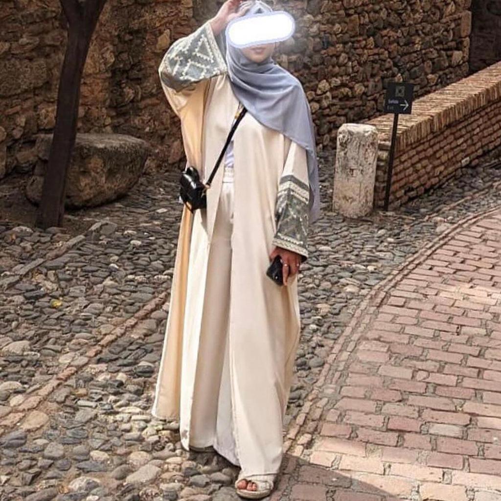 Elegancka haftowana kardiganowa abaja Loriyya LR772 (2024)