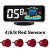 Multiple Radar Parking Sensor Kit Backlight Parktronic LED Display System Backup Monitor Detector Assistant