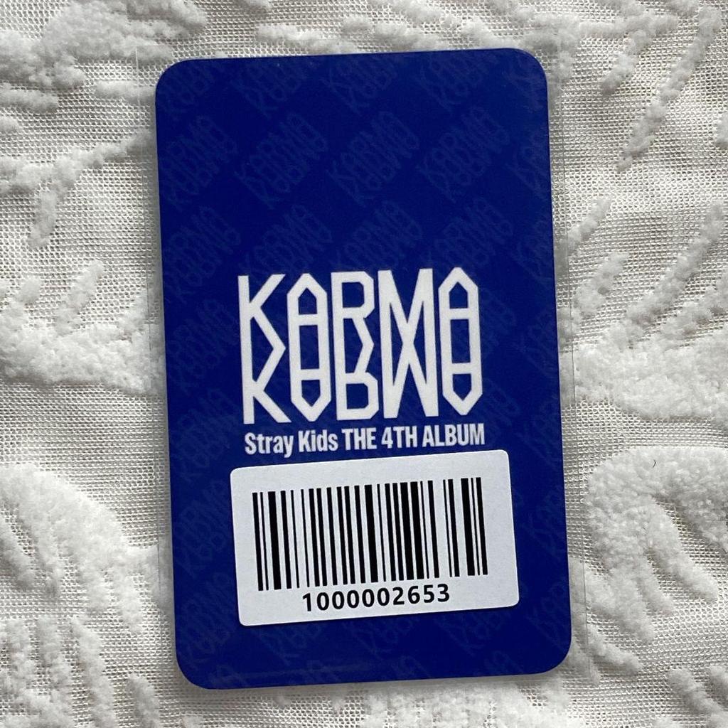 [USED] Bang Chan Straykids KARMA Fans Pre-list SKIZ Trading Cards