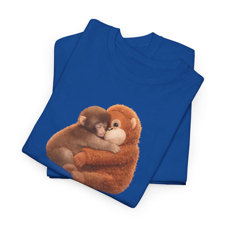 Punch the Monkey Shirt Viral Macaque Meme Baby Monkey Holding Plush Toy Tee