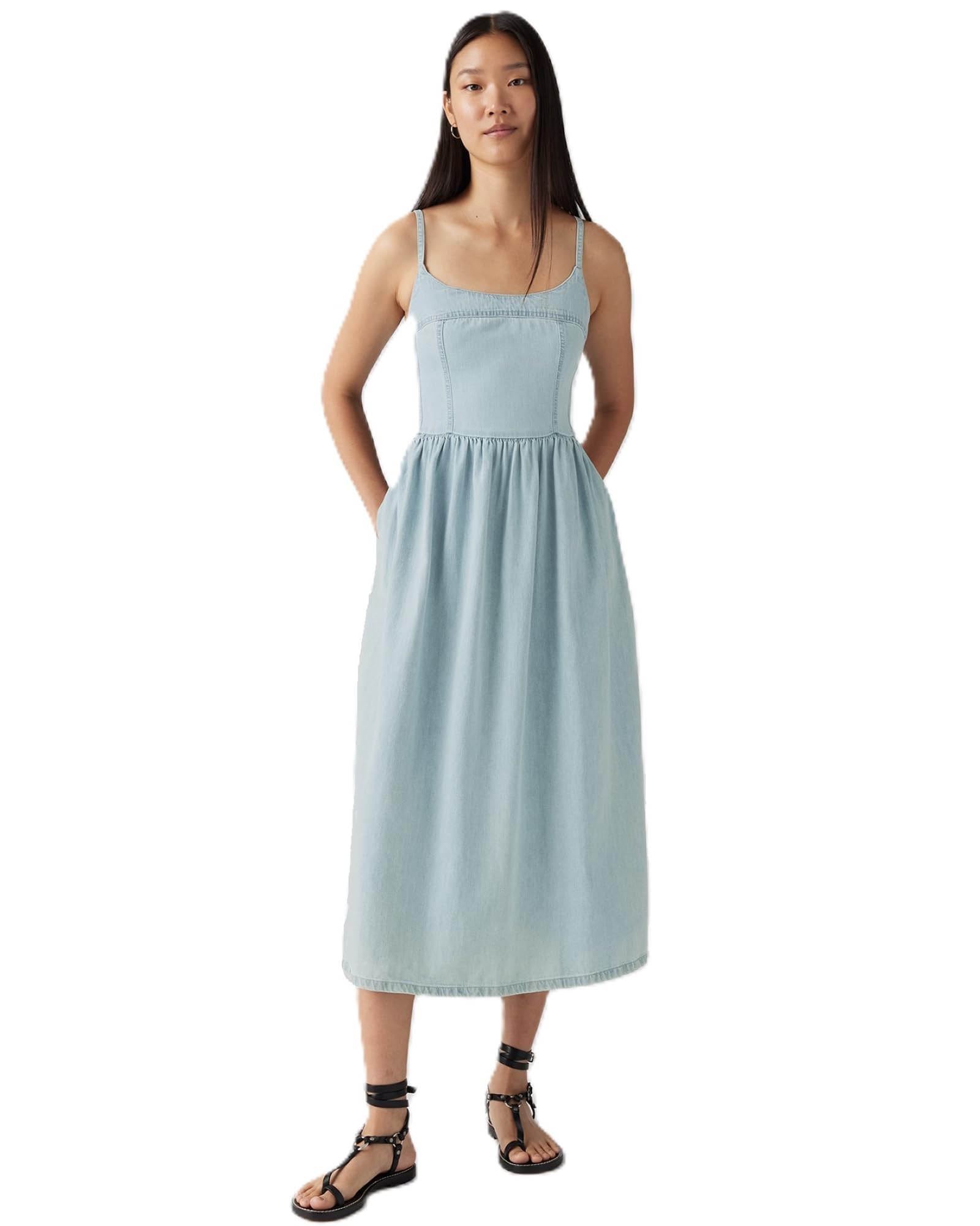 

Levi s ALESSIE Corset Bustier A-Line DRESS Camisole Dress Sleeveless Women s US S
