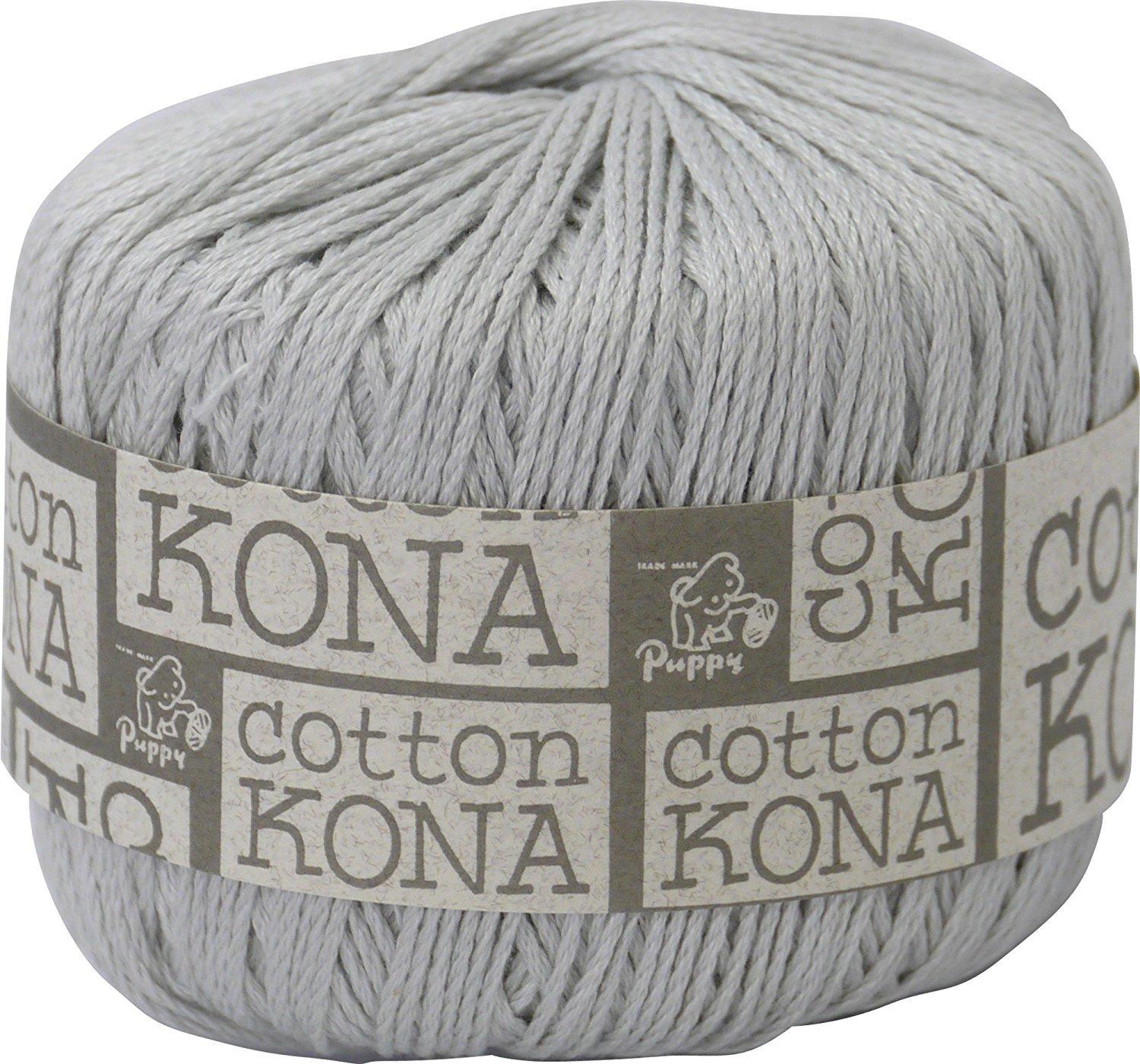 

Пряжа Puppy Cotton Kona средней толщины, набор 10000362, 65, серый, 40 г, примерно. 110м, 10,