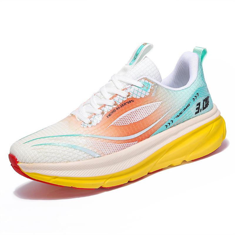 

High-quality men s shoes trendy red rabbit men s running shoes lightweight shock-absorbing outdoor casual sports shoes physical testing shoes 45 флуоресцентный оранжевый