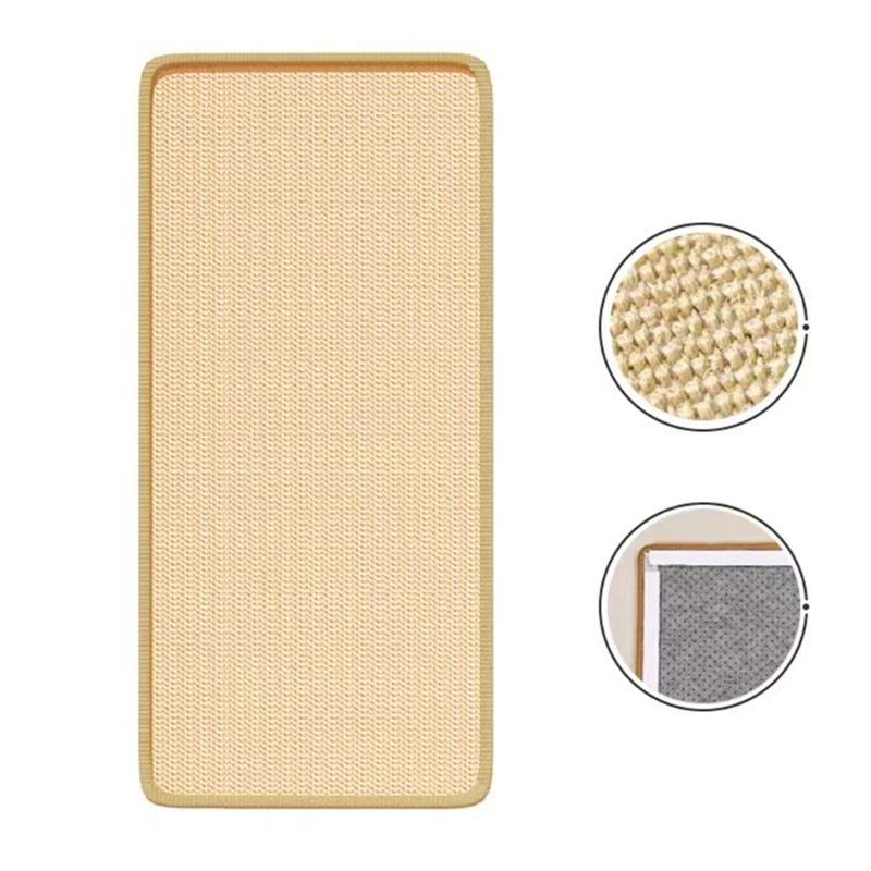 Texture Cats Scratching Pad for Indoor Cats Wall Mounted Sisal Pad Furniture Couch Bed Protect Natural Scrather Mats