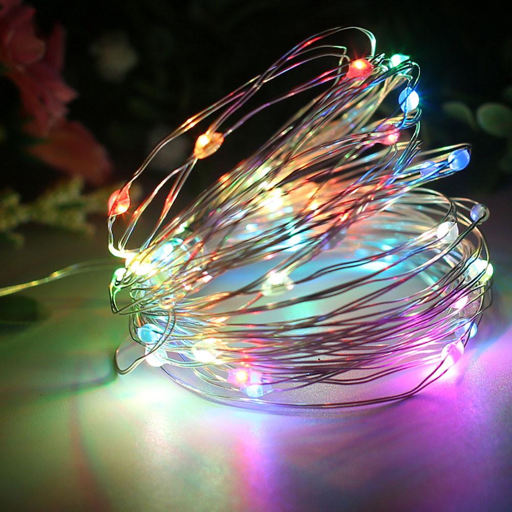 5M/2M bateriový LED světelný řetěz pro domácí dekoraci, DIY světlo do ložnice, dárek/LED pohádkový světelný řetěz pro vytvoření atmosféry