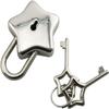 Star Key Vintage Style LOCK Silvery Notebook Padlock Mini Star Shape Padlock  Luggage