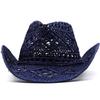 Breite Krempe Western Cowboy Hut Sonnenschutz Jazz Hut Mode Stroh Kappe Outdoor
