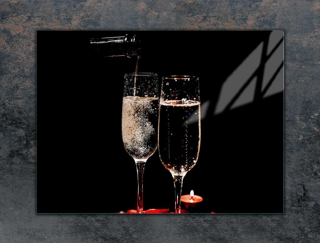 SZKLANA PŁYTA OCHRONNA NA KUCHENKĘ 70x52 WINO