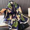 The new printing silk scarf spring and summer outside take sunscreen scarf beach towel thin section warm neck temperament versatile ladies
