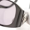CHANEL COCO Mark sunglasses 94305 Matelasse black plastic Women Used