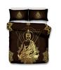 Buddha Duvet Cover Set Religion Mandala Style 3D Print Comforter Cover King Queen Size For Kids Teen Adult Polyester Bedding Set