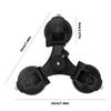 Triple Suction Cup Expansion Adapter Car Mount Holder for DJI Osmo/GoPro Hero 10 9 8 7 6 5
