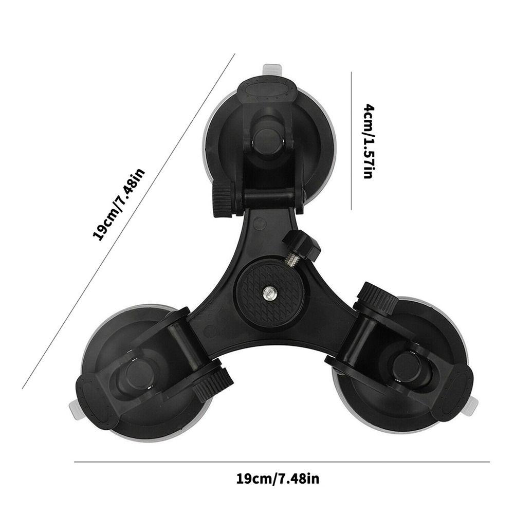 Triple Suction Cup Expansion Adapter Car Mount Holder for DJI Osmo/GoPro Hero 10 9 8 7 6 5