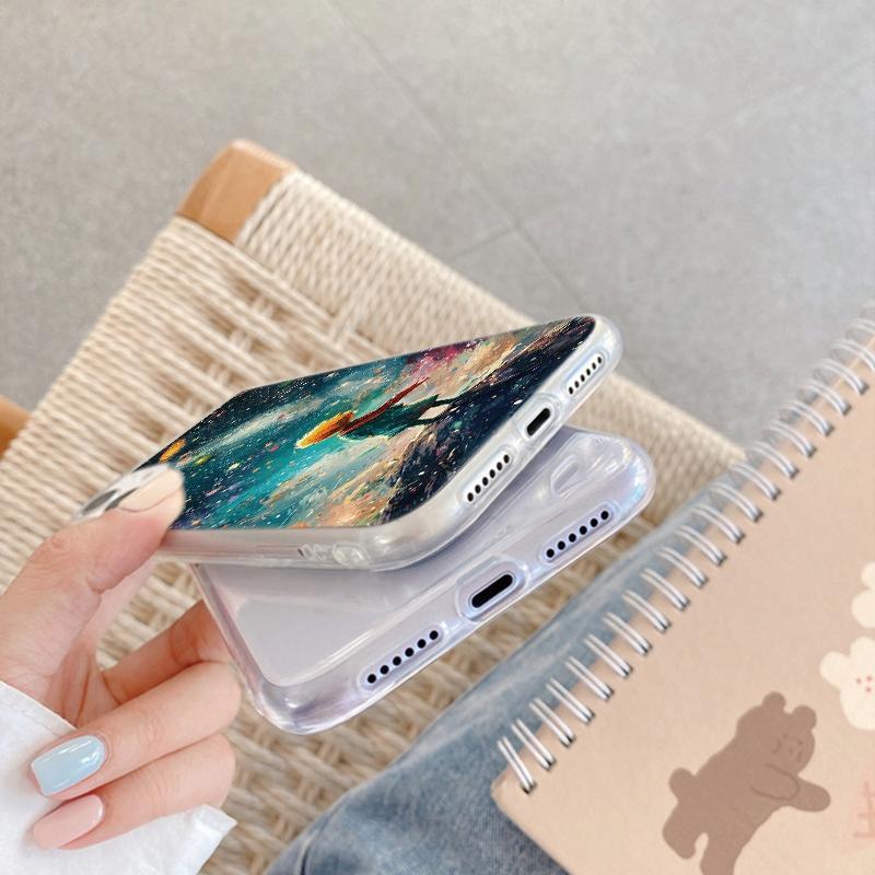 Cosmic Planet Case For iPhone Samsung A55 M34 S24 Xiaomi Redmi 13 Pro 14C Huawei Honor 200 Shockproof Phone Bumper TPU Anti-Scratch Clear Back Cover