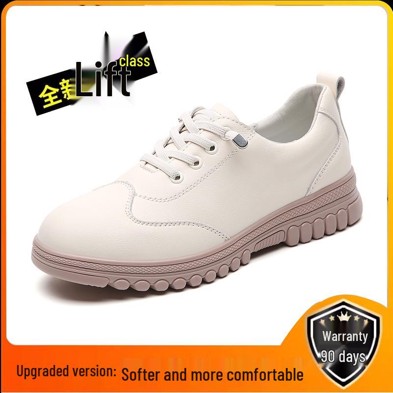 Woodpecker Women's Genuine Leather Casual Shoes - 2025 Spring/Autumn, Soft Sole & Upper, Comfortable for Everyday Wear.