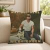 Singer RRiley GGreen Cushion Cover Soft Short Plush SkinFriendly Cushion Case for MultiScene Use