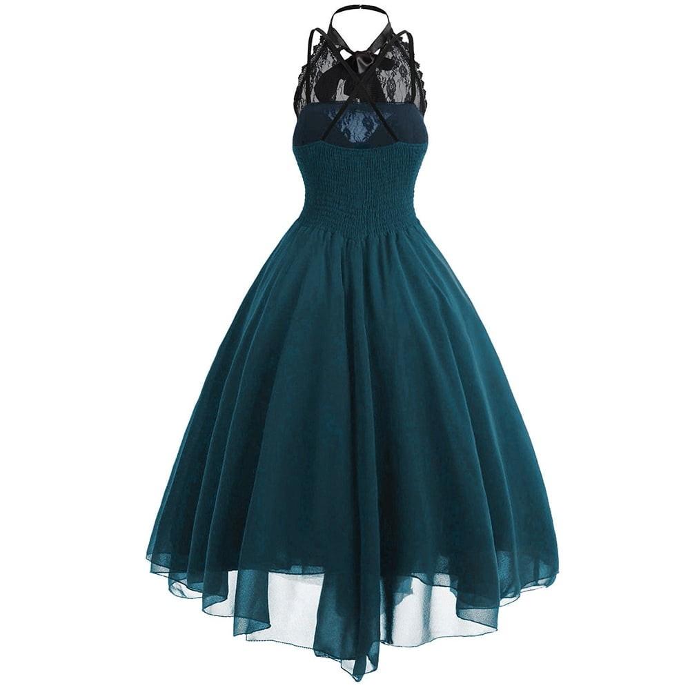 Women's Fashion Slim Cool Party Lace Casual Embroidery Bandage Elegant Dress
