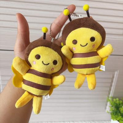 Adorable Bee Plush Keychain Pendant Doll