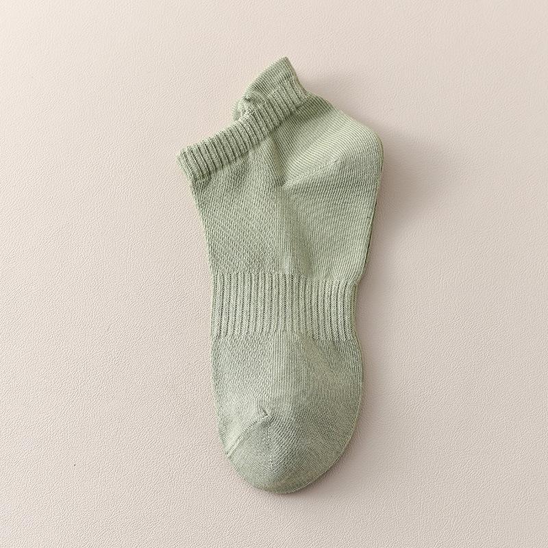 Women's Summer Thin Cotton Mesh Breathable Ear Lifting Sweat Absorbing Antibacterial Socks