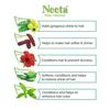 Neeta Hair Henna Colour Naturalny Brąz Kolor Włosów z 5 Naturalnymi Ziołami, Bezamoniakowy Kolor Włosów dla Kobiet i Mężczyzn (125g, Opakowanie 4 sztuk)